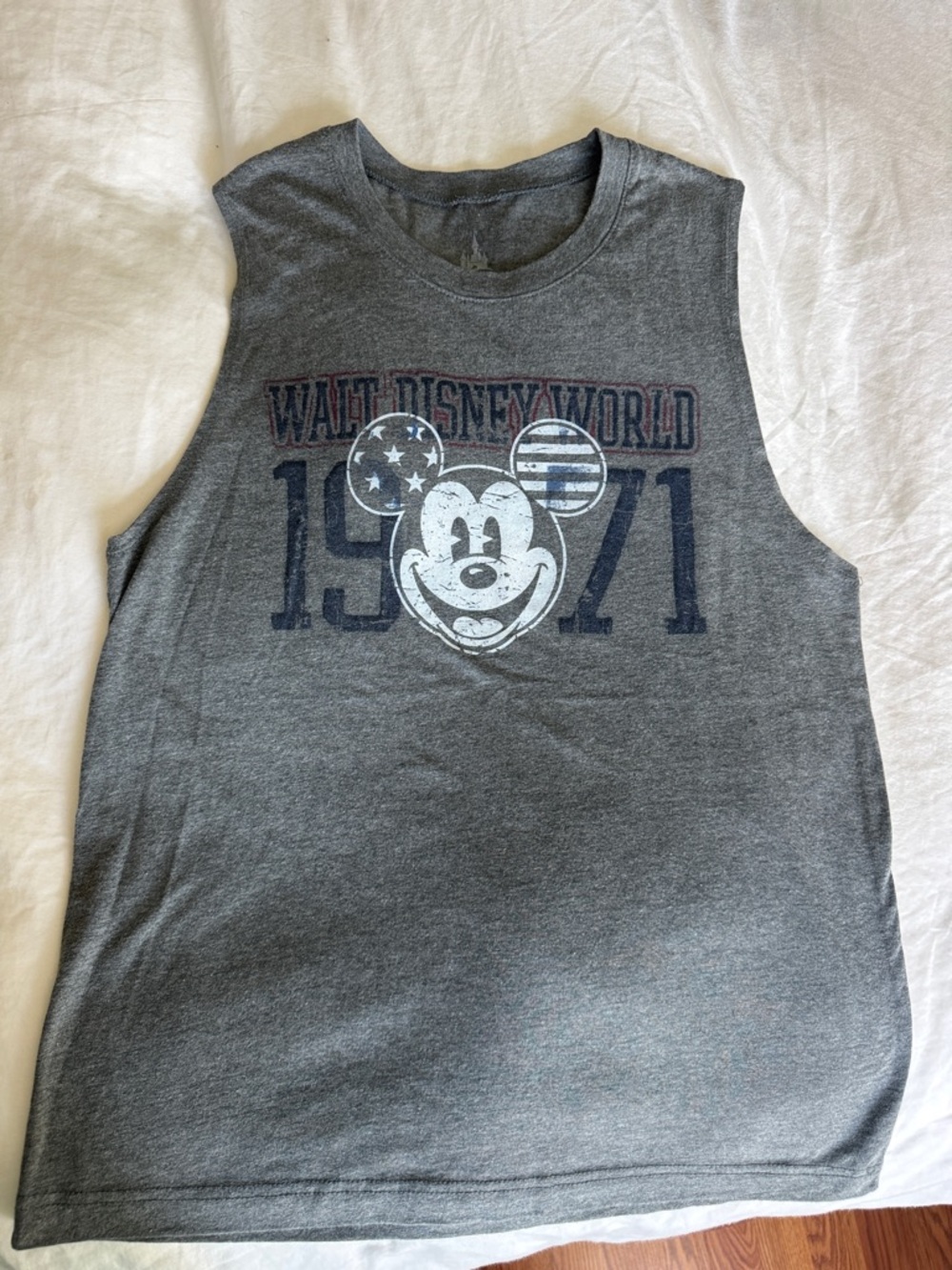 Disney World Gray Vintage Mickey Tank Top